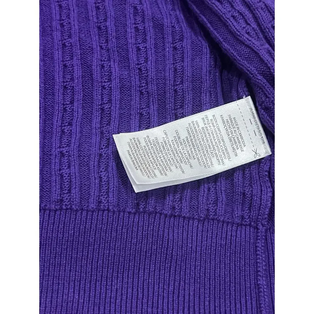 NWT❤️Polo Ralph Lauren Big Girls Mini Cable Cotton Full Zip Hoodie szL(12-14)